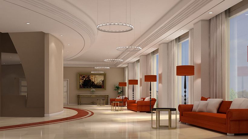 Renders Interiores Hotel Bahía. Santander 1