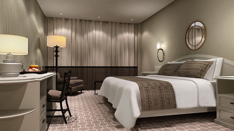 Renders Interiores Hotel Bahía. Santander 3