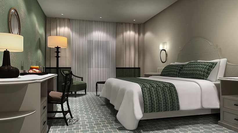 Renders Interiores Hotel Bahía. Santander 6