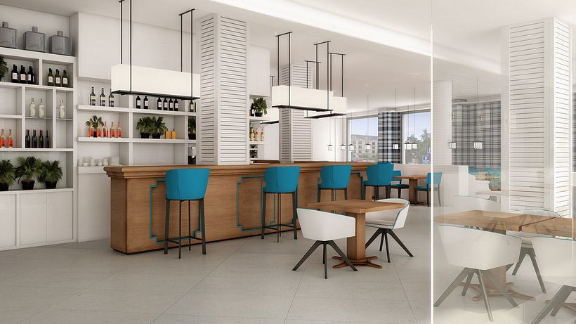 Renders Interiores Hotel Bahía. Santander 9