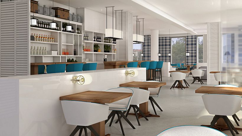 Renders Interiores Hotel Bahía. Santander 12