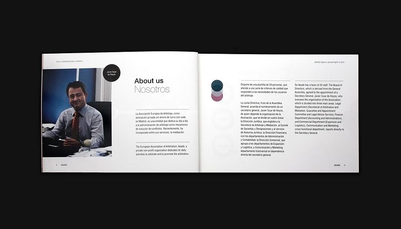 Annual report 2012 - AEADE - Design graphique