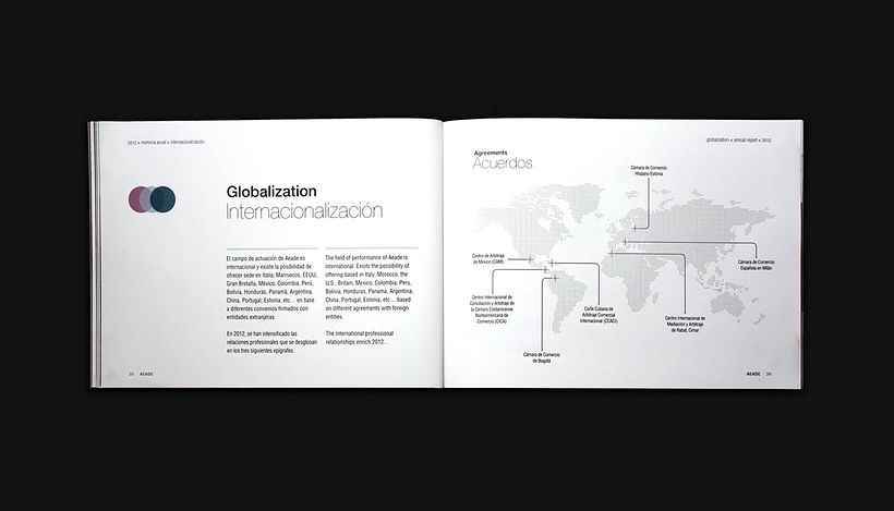 Annual report 2012 - AEADE - Design graphique