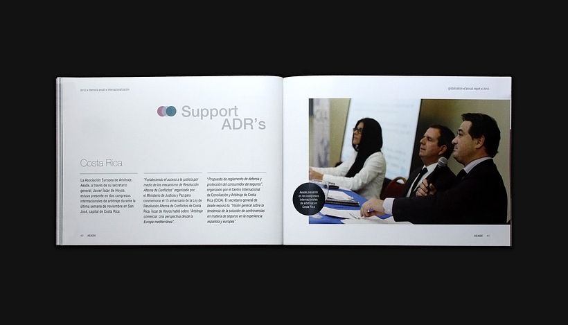 Annual report 2012 - AEADE - Design graphique