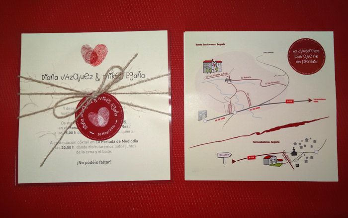 Invitación de boda Diana y Mikel 3