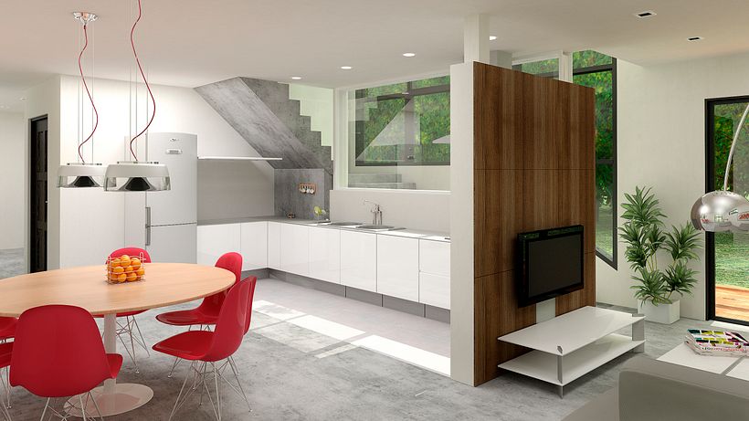 3D Render - Vivienda unifamiliar 1