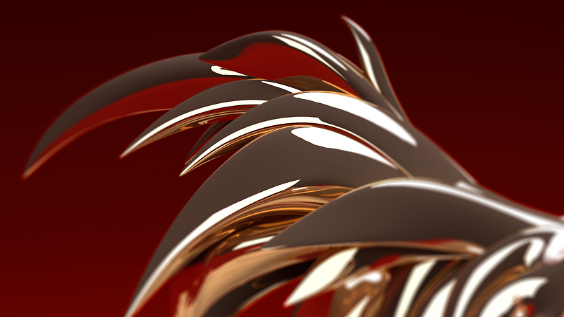 3D-Modell des Roooster-Logos 11