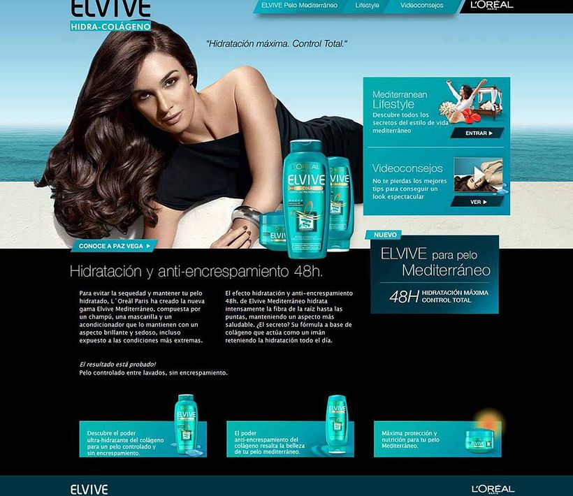 Poryecto Minisite L´oreal Paris 1