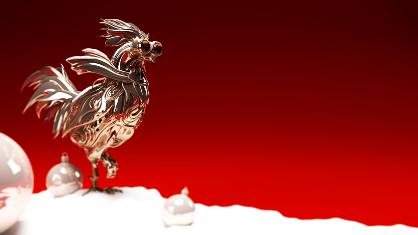 3D-Modell des Roooster-Logos 12