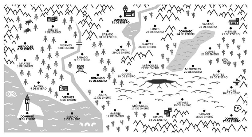 Calendario "La Gran Aventura de 2016" 4