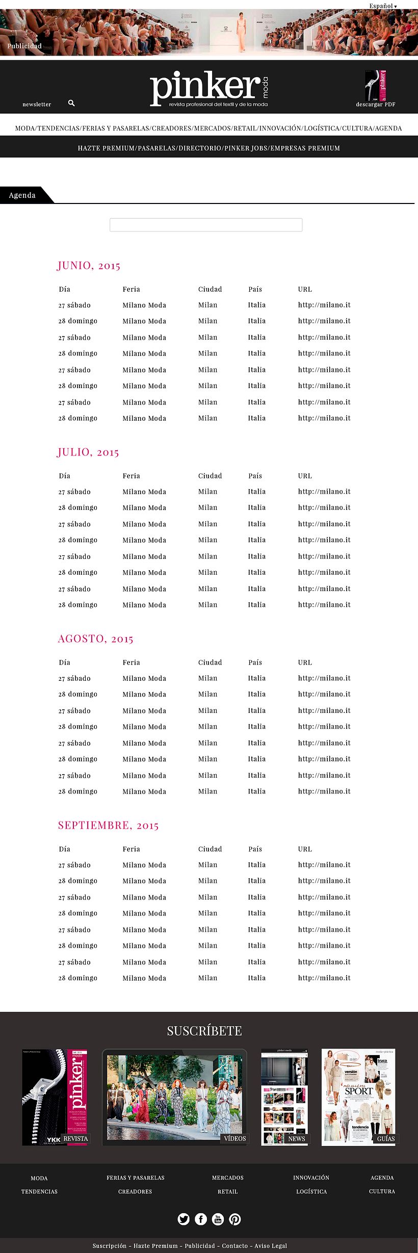 WEB LAYOUT - Pinker moda 0