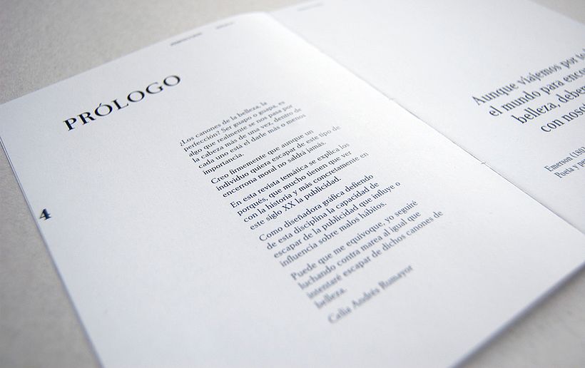 Perfección - revista temática - Dirección de arte