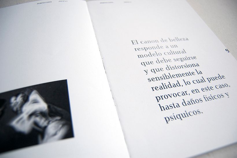 Perfección - revista temática - Dirección de arte