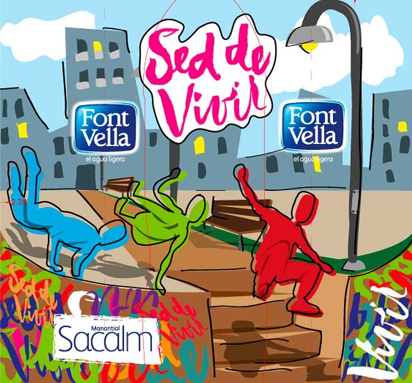 Illustración par packaging de FontVella 0