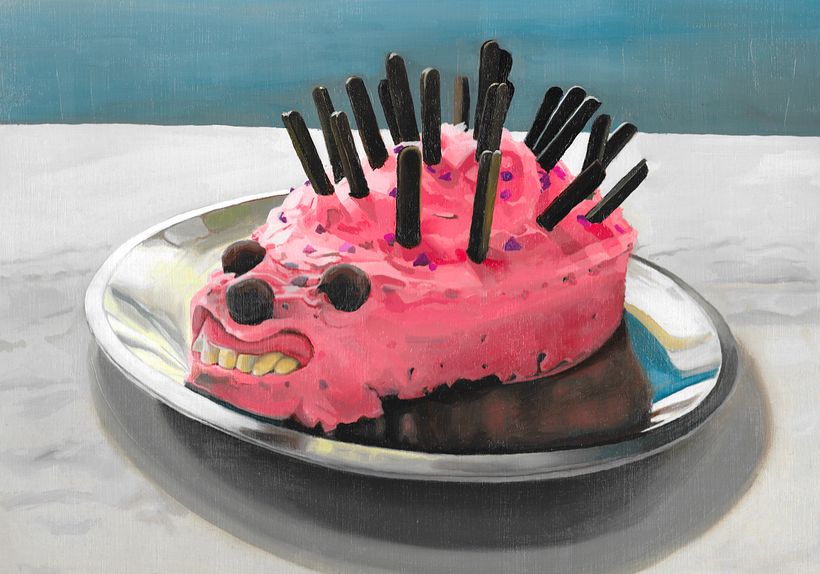 "Untitled" Oleo sobre papel -1