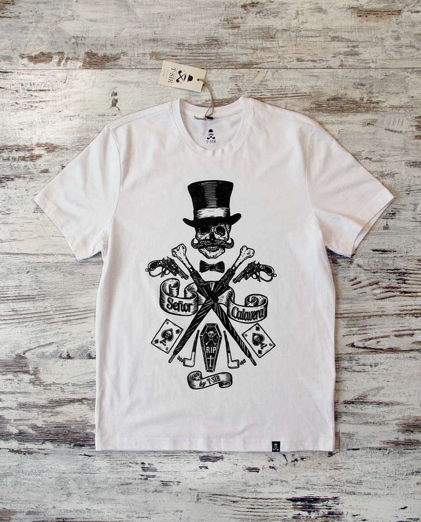 Señor Calavera - Traditionelle Illustration