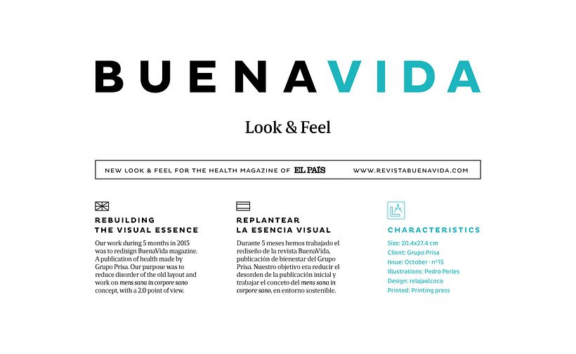 BuenaVida magazine Look & Feel  - Editorial Design
