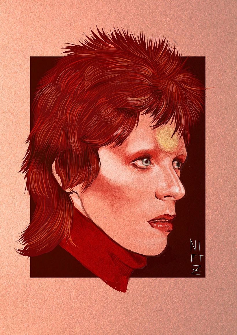Ilustraciones tributo a David Bowie 1