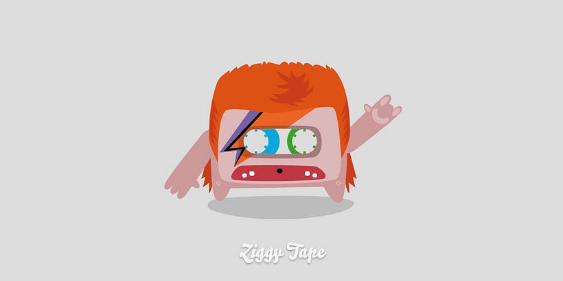 Ilustraciones tributo a David Bowie 1