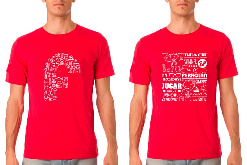Camisetas merchandising, cada año en primavera Ferrolan diseña una camiseta que regala a sus clientes