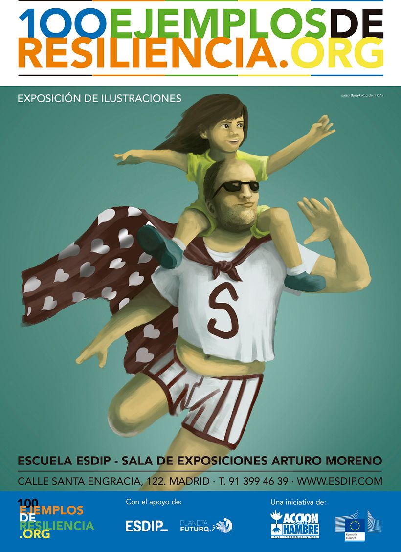 Exposición de ilustraciones "100 Ejemplos de Resiliencia" de Acción contra el Hambre 1
