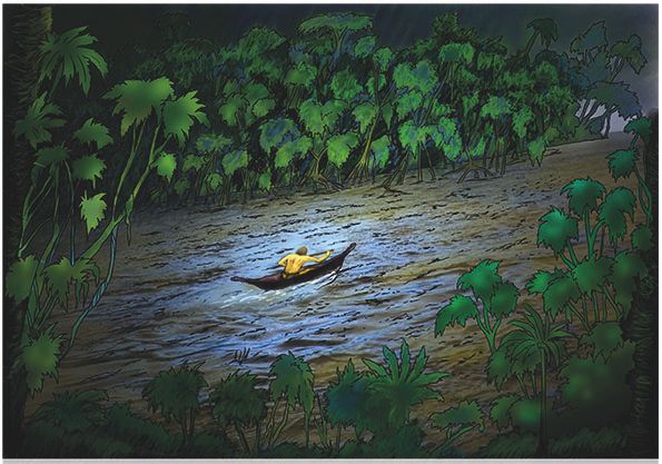 "El hombre que emergió de los sueños", novela gráfica -1