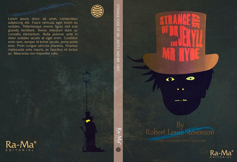 Diseño gráfico para portada de Libro "Strange Case of Dr. Jekyll and Mr. Hyde" 0
