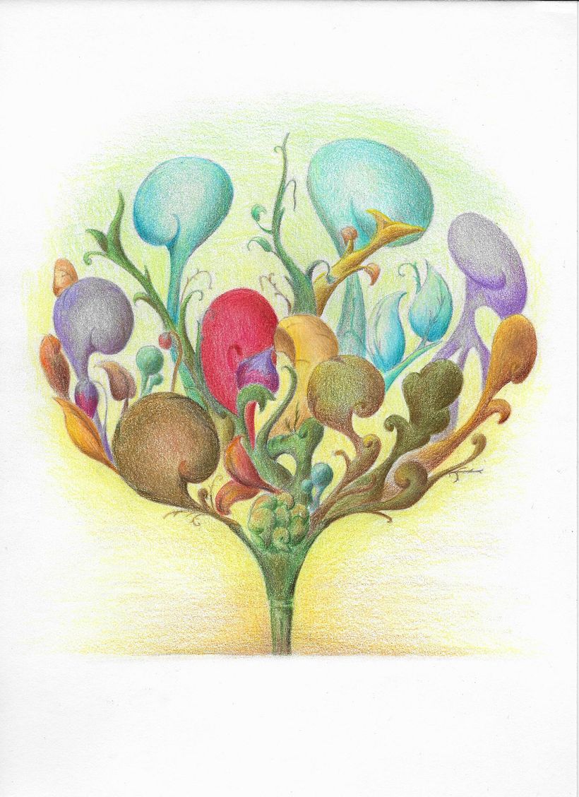 Arboles 1 - Traditionelle Illustration