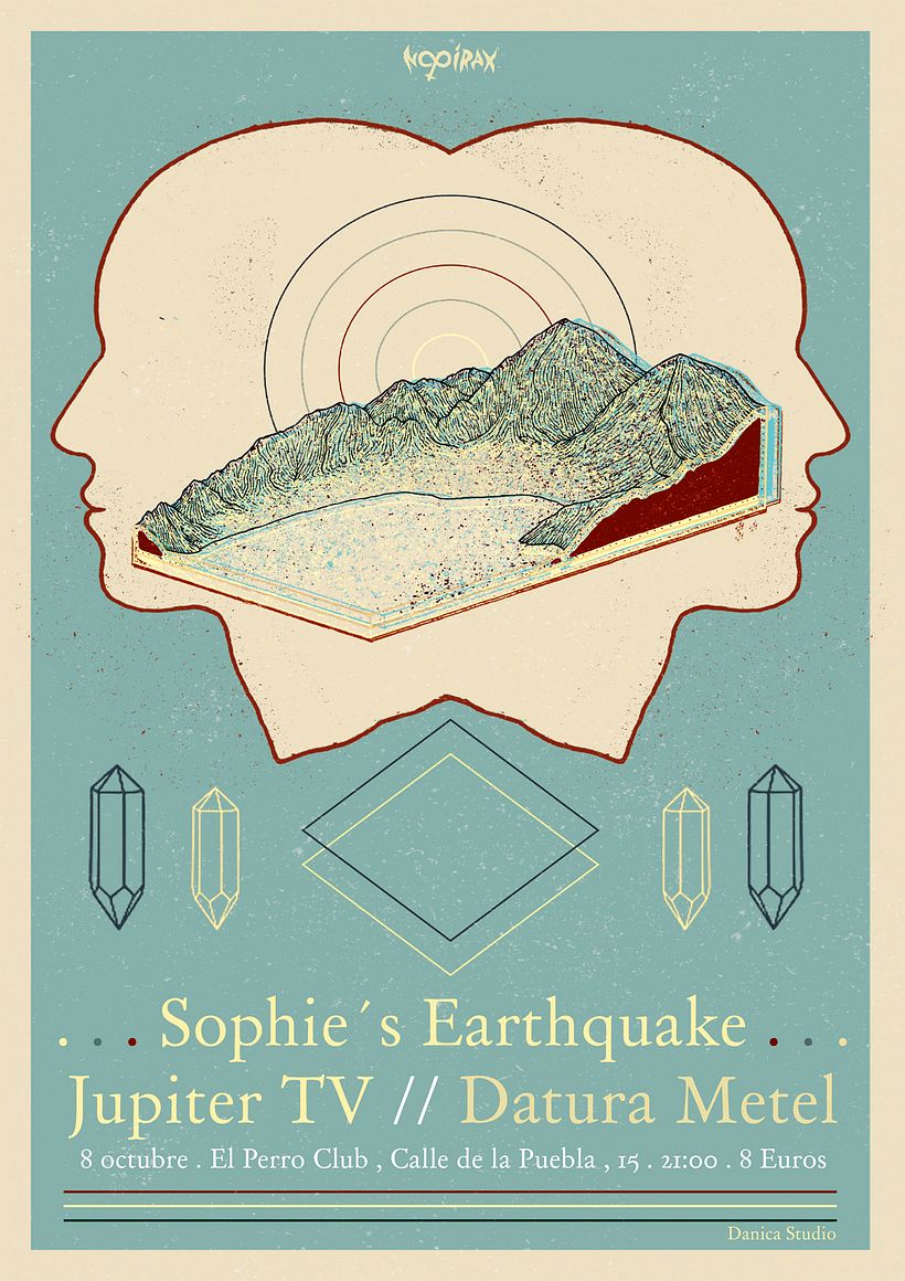 Sophie´s  Earthquake Gig Poster -1