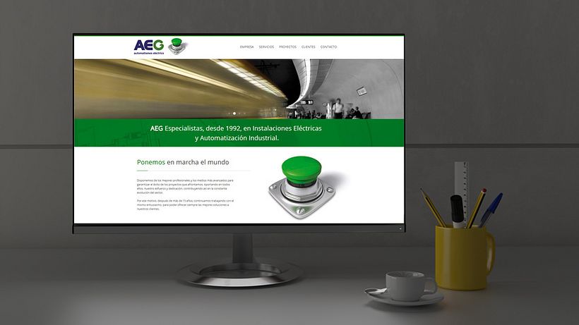 AEG - Website, catálogo comercial y restyling de marca - Markalaşma ve Kimlik
