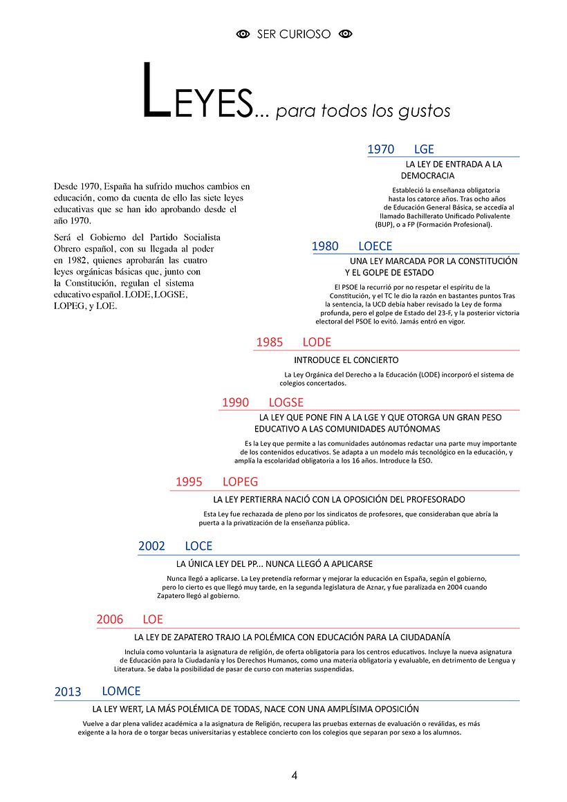 Editorial design of an information booklet about the Spanish education system. 2