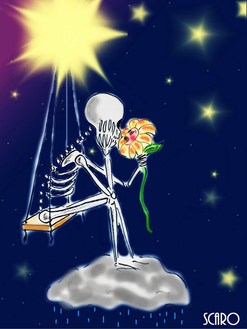 Ilustración infantil... La Luna y yo 1