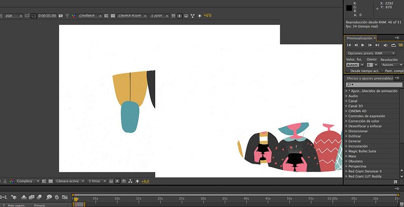 Problema con la Previsualización de RAM en After Effects CC: se voltea y duplica. 1