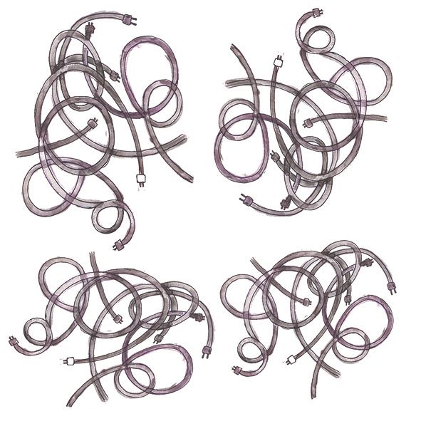 Mi Proyecto del curso: Pattern Design analógico y digital/ CABLES- OVNIS /Maria Pagola Domec 0