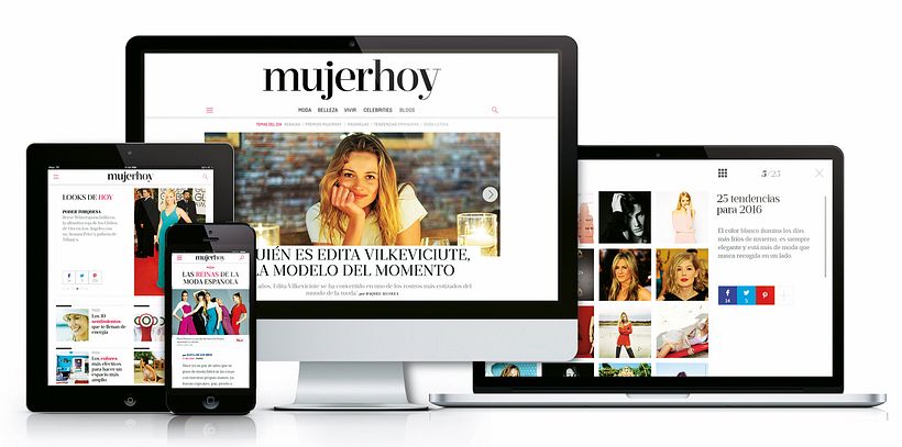 Rediseño en responsive portal mujerhoy.com 0