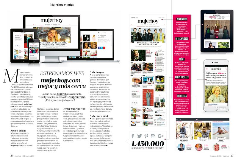 Rediseño en responsive portal mujerhoy.com 0