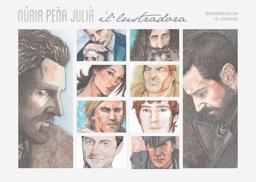 Núria Peña Julià :: Diseño y maquetación web + tarjetas de visita 1