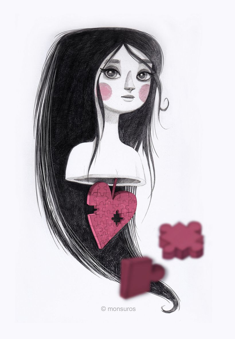 Love, love, love... - Traditional illustration