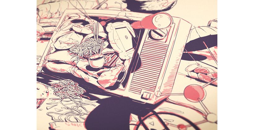 Ilustración para Wired Italia - Las 100 mejores series de TV 6