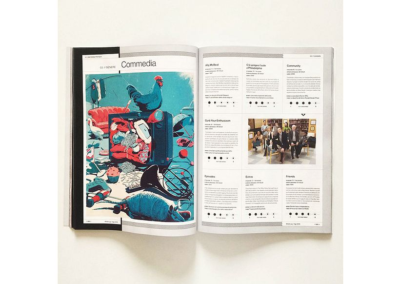 Ilustración para Wired Italia - Las 100 mejores series de TV 2