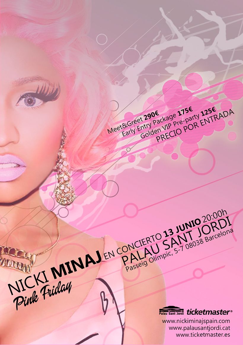 Flyer Nicki Minaj - Design
