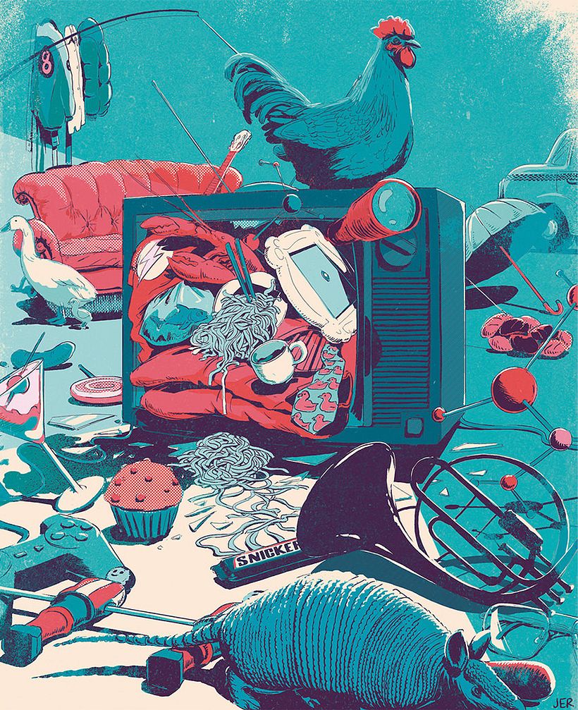 Juan Esteban congela el tiempo en misteriosas ilustraciones 4