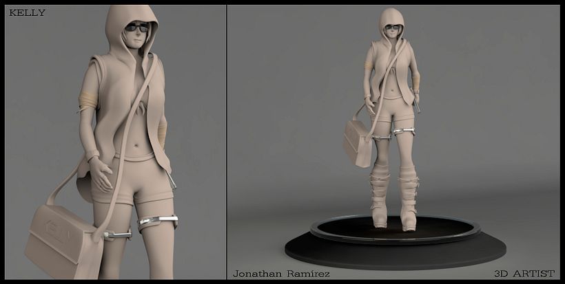 DISEÑO PERSONAJE, MODELADO 3D  -1