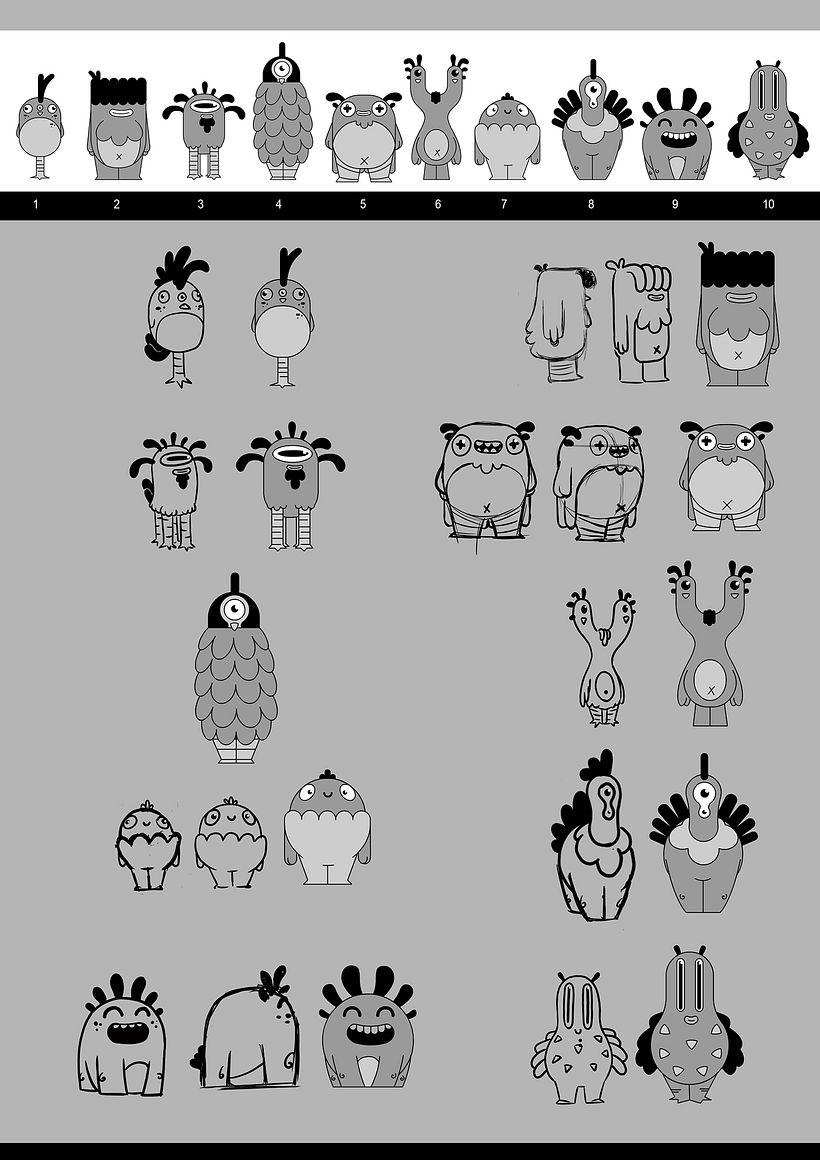 Character design for Roooster 2