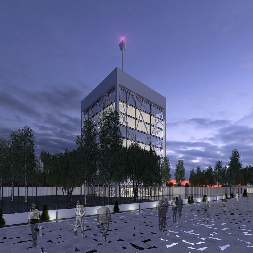 3D Edificios oficinas 2