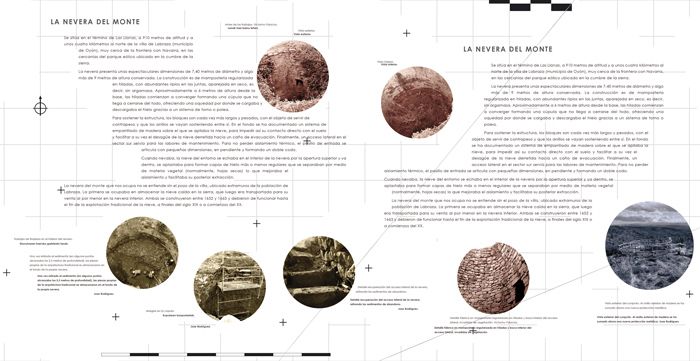 Exhibition display and poster design for the exhibition "La nevera del monte en Labraza" 2