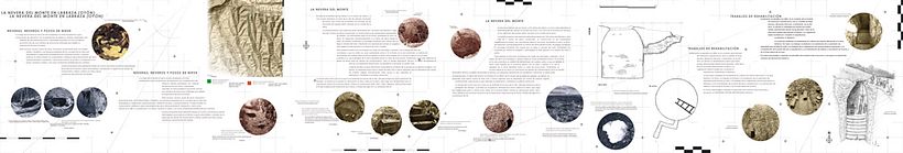 Exhibition display and poster design for the exhibition "La nevera del monte en Labraza" 0