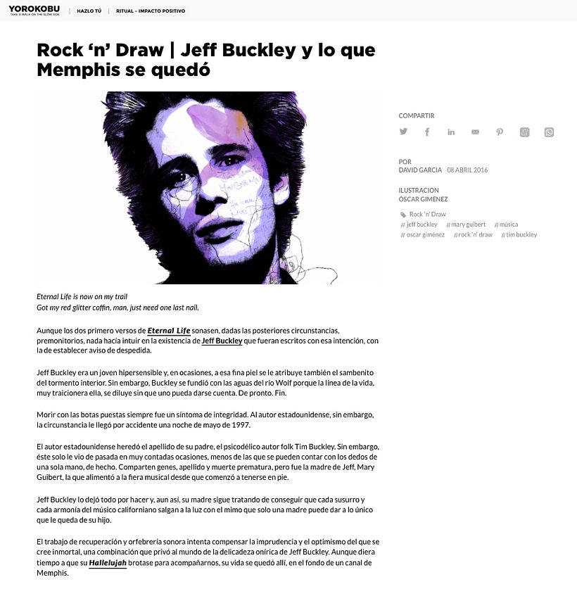 Yorokobu // Rock´n´Draw / Jeff Buckley 1