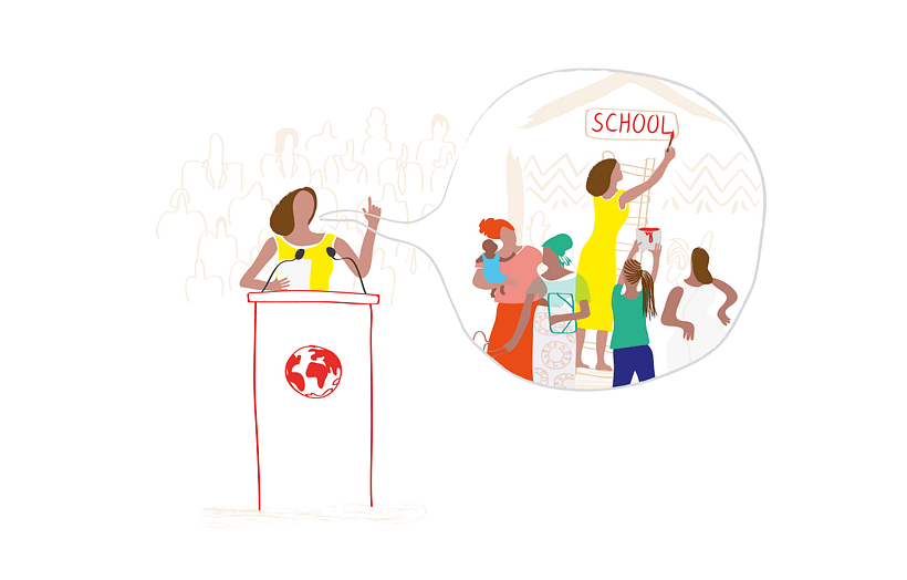 EMPODERAMIENTO DE MUJERES - Illustrazione tradizionale