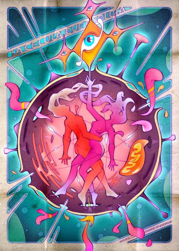 La célula | Poster para Caifanes - Ilustração tradicional